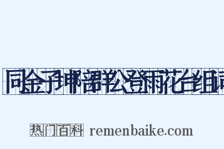 同金子坤陪群公登雨花台组词是什么意思的图片